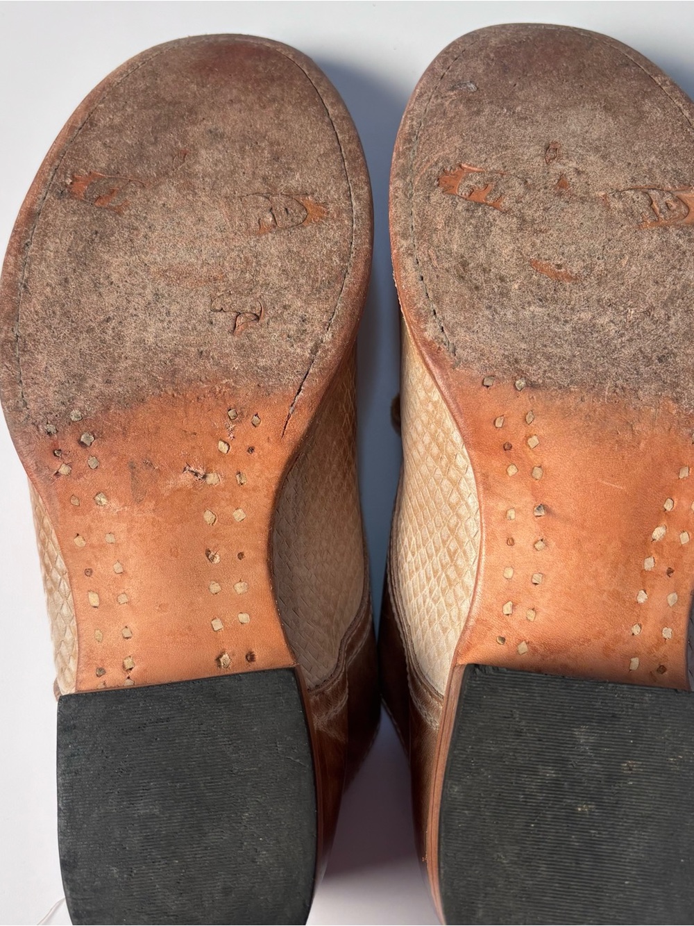 Freebird Mabel Two Tone Textured Leather Loafers Flats Boho-size 9 - Picture 6 of 8